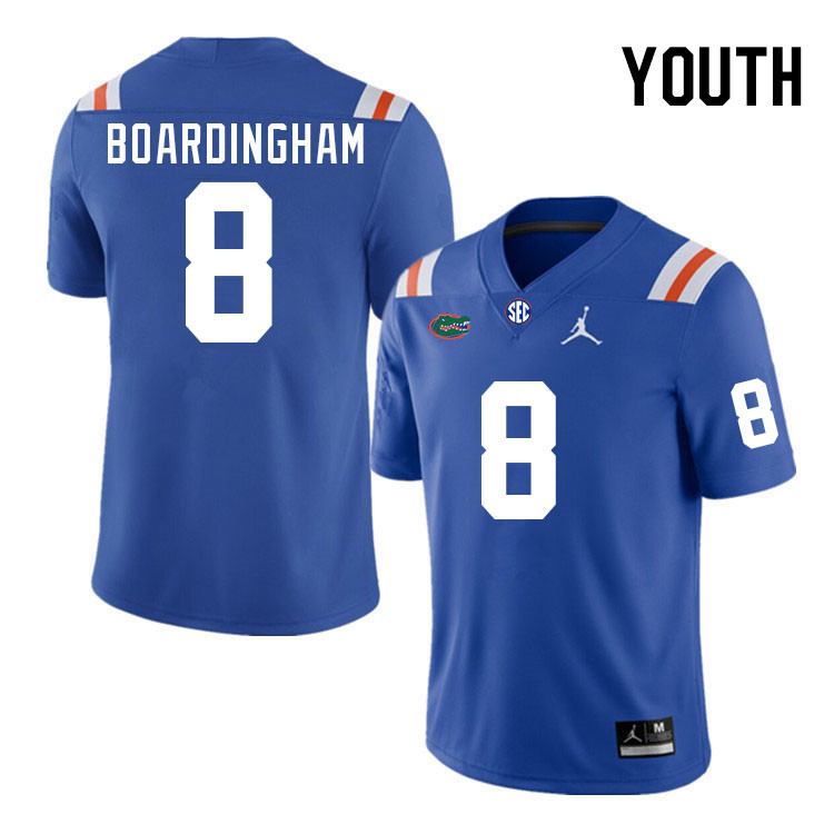Youth #8 Arlis Boardingham Florida Gators College Football Jerseys Stitched Sale-Throwback